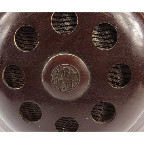 8 - BTH, Art Deco brown Bakelite speaker, 37.5cm high