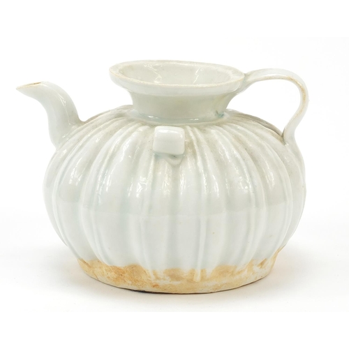 968 - Chinese porcelain teapot having a celadon glaze, 10cm in length