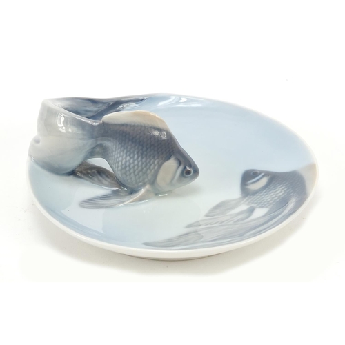 141 - Royal Copenhagen, Danish porcelain fish dish numbered 931, 11cm in diameter
