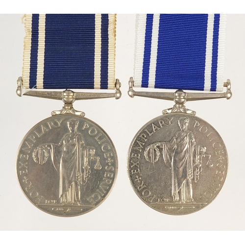 700 - Two Elizabeth II Police Long Service & Good Conduct medals awarded to SERGT. WALTER M. COLE and SERG... 