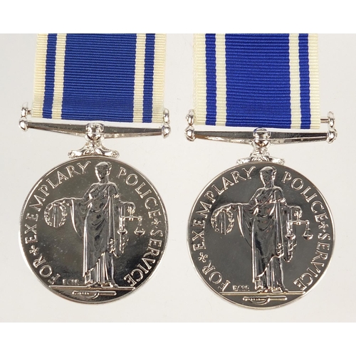 523 - Two Elizabeth II Police Long Service & Good Conduct medals awarded to CONST RONALD OSBORNE and CONST... 