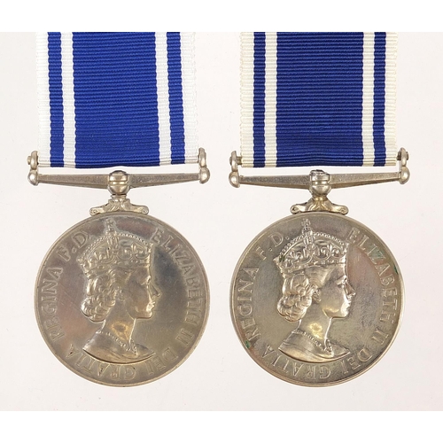 524 - Two Elizabeth II Police Long Service & Good Conduct medals awarded to CONST. HAROLD HUGHES and CONST... 