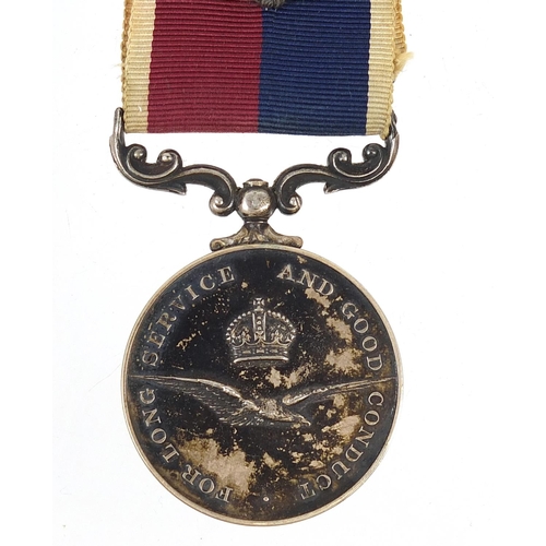 695 - British military Elizabeth II Royal Air Force Long Service & Good Conduct medal awarded to G1921417 ... 