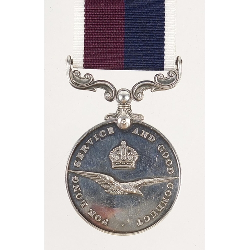 797 - British military Elizabeth II Royal Air Force Long Service & Good Conduct medal awarded to 543768 F.... 