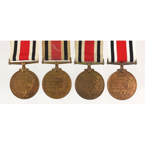 807 - Four George V Special Constabulary Service medals awarded to ADAM FENWICK, FREDERICK G COX, HENRY G ... 