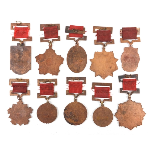 626 - Ten Chinese Cultural Revolution medals