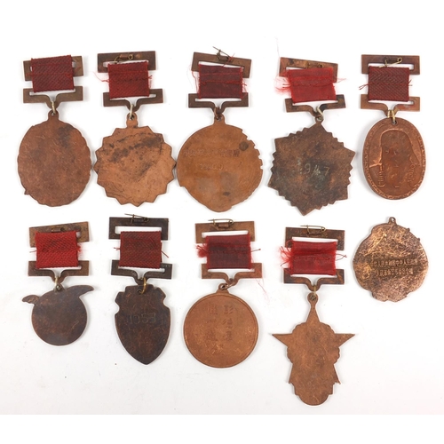 802 - Ten Chinese Cultural Revolution medals