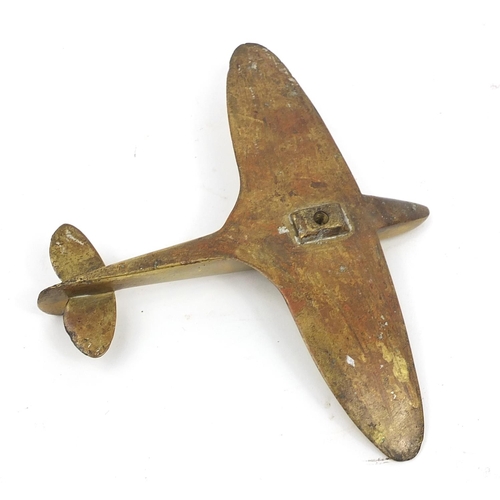 1927 - Military interest brass spitfire, 13cm in length