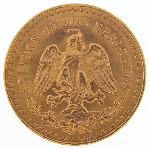 156 - Mexican 1947 gold fifty pesos, 41.6g - this lot is sold without buyer’s premium, the hammer price is... 