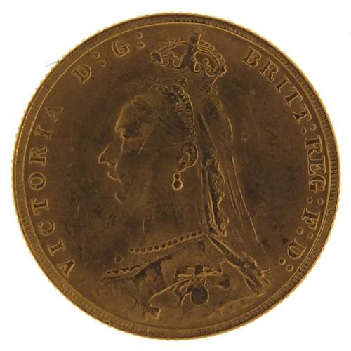 161 - Queen Victoria Jubilee Head 1892 gold sovereign, Melbourne Mint - this lot is sold without buyer’s p... 