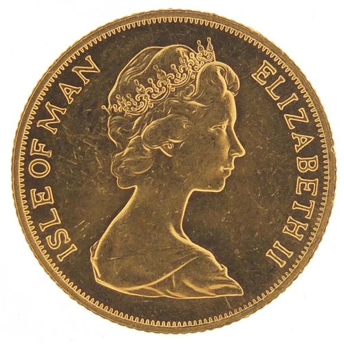 162 - Isle of Man Elizabeth II 1973 gold sovereign - this lot is sold without buyer’s premium, the hammer ... 