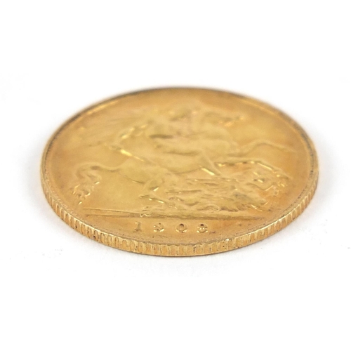 163 - Edward VII 1908 gold half sovereign - this lot is sold without buyer’s premium, the hammer price is ... 