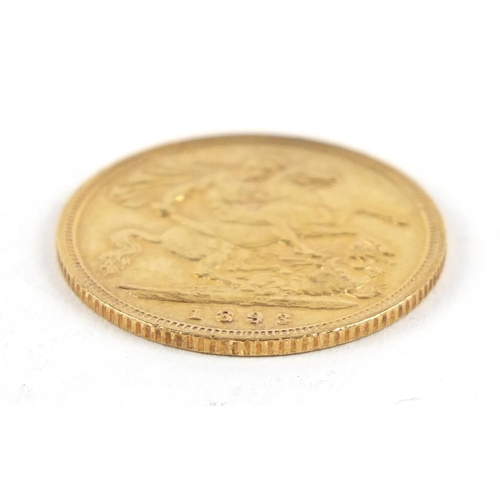 175 - Queen Victoria 1893 gold half sovereign - this lot is sold without buyer’s premium, the hammer price... 