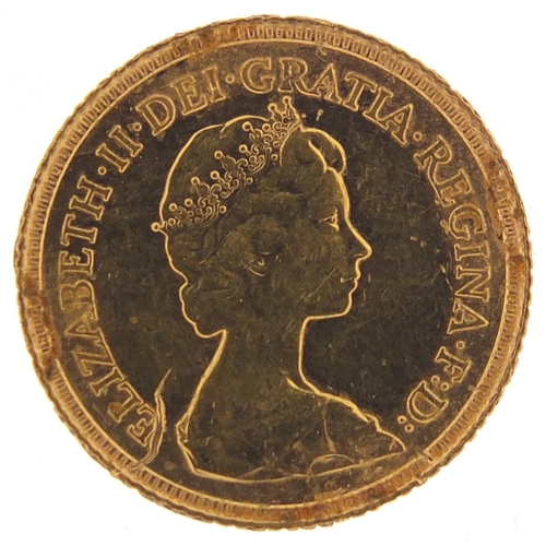 177 - Elizabeth II 1982 gold half sovereign - this lot is sold without buyer’s premium, the hammer price i... 