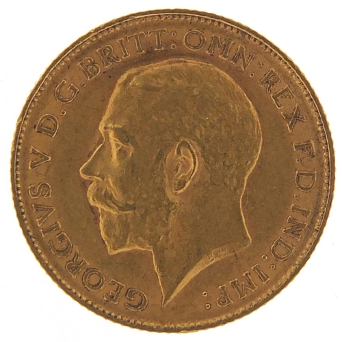 181 - George V 1911 gold half sovereign - this lot is sold without buyer’s premium, the hammer price is th... 