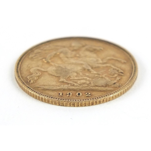 195 - Edward VII 1902 gold half sovereign - this lot is sold without buyer’s premium, the hammer price is ... 