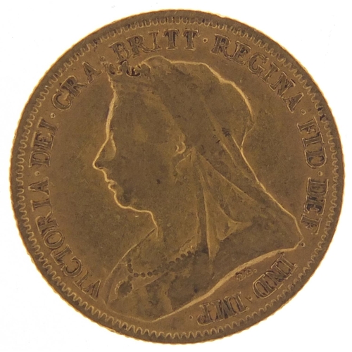 202 - Queen Victoria 1893 gold half sovereign - this lot is sold without buyer’s premium, the hammer price... 