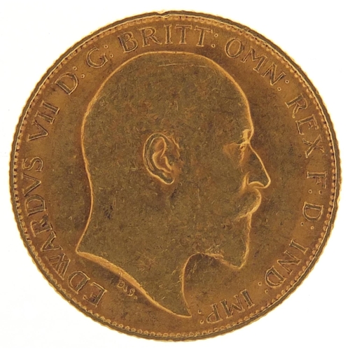 208 - Edward VII 1910 gold half sovereign - this lot is sold without buyer’s premium, the hammer price is ... 
