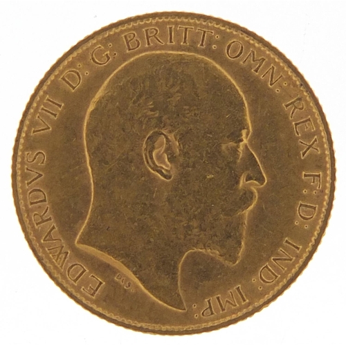 211 - Edward VII 1908 gold half sovereign - this lot is sold without buyer’s premium, the hammer price is ... 