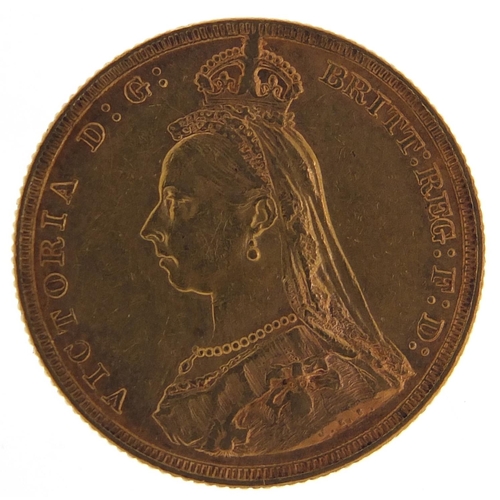 225 - Queen Victoria Jubilee Head 1887 gold sovereign - this lot is sold without buyer’s premium, the hamm... 