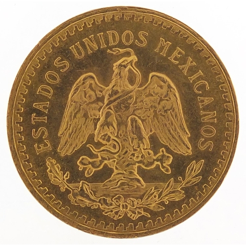 237 - Mexican 1946 gold fifty pesos, 41.6g - this lot is sold without buyer’s premium, the hammer price is... 