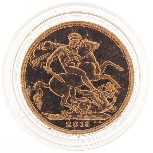 239 - Elizabeth II 2013 gold proof sovereign - this lot is sold without buyer’s premium, the hammer price ... 