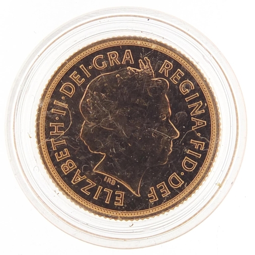 239 - Elizabeth II 2013 gold proof sovereign - this lot is sold without buyer’s premium, the hammer price ... 