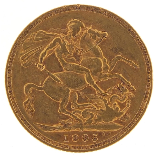 240 - Queen Victoria 1895 gold sovereign, Melbourne mint - this lot is sold without buyer’s premium, the h... 