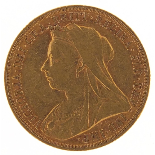 240 - Queen Victoria 1895 gold sovereign, Melbourne mint - this lot is sold without buyer’s premium, the h... 