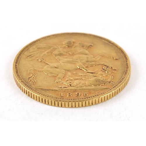 240 - Queen Victoria 1895 gold sovereign, Melbourne mint - this lot is sold without buyer’s premium, the h... 