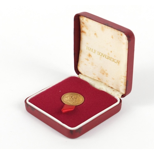 242 - Queen Victoria 1893 gold half sovereign with fitted case - this lot is sold without buyer’s premium,... 