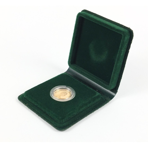 248 - Elizabeth II 1980 gold proof sovereign with fitted case and certificate - this lot is sold without b... 