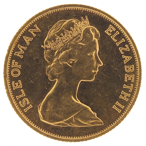 257 - Isle of Man Elizabeth II 1973 gold sovereign - this lot is sold without buyer’s premium, the hammer ... 