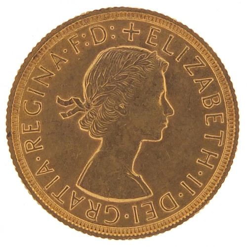 263 - Elizabeth II 1958 gold sovereign - this lot is sold without buyer’s premium, the hammer price is the... 