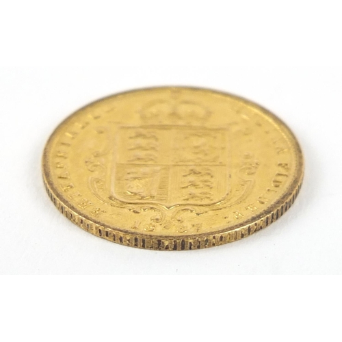 264 - Queen Victoria Jubilee Head 1887 gold half sovereign - this lot is sold without buyer’s premium, the... 