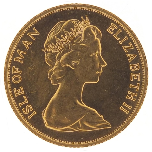 266 - Isle of Man Elizabeth II 1973 gold sovereign - this lot is sold without buyer’s premium, the hammer ... 