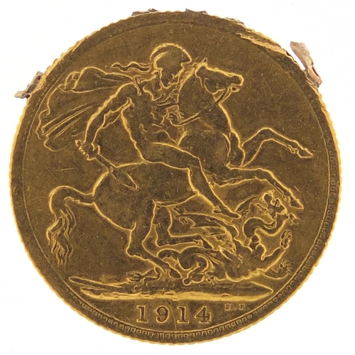 267 - George V 1914 gold sovereign - this lot is sold without buyer’s premium, the hammer price is the pri... 