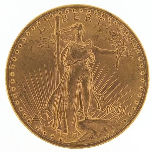 270 - United States of America 1911 gold twenty dollars, 33.6g - this lot is sold without buyer’s premium,... 