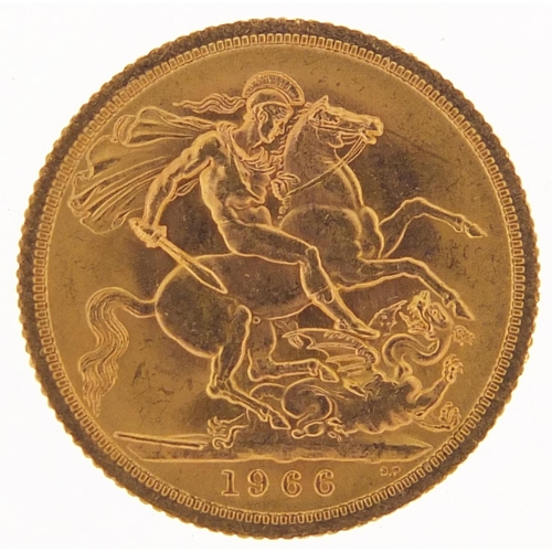 271 - Elizabeth II 1966 gold sovereign - this lot is sold without buyer’s premium, the hammer price is the... 