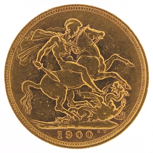 273 - Queen Victoria 1900 gold sovereign - this lot is sold without buyer’s premium, the hammer price is t... 