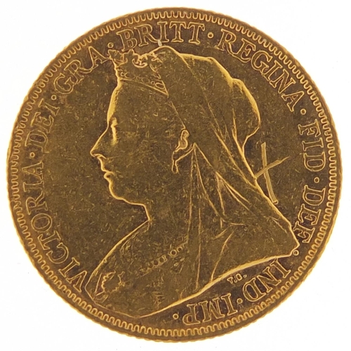 273 - Queen Victoria 1900 gold sovereign - this lot is sold without buyer’s premium, the hammer price is t... 