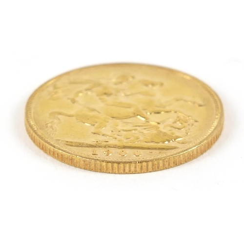 273 - Queen Victoria 1900 gold sovereign - this lot is sold without buyer’s premium, the hammer price is t... 