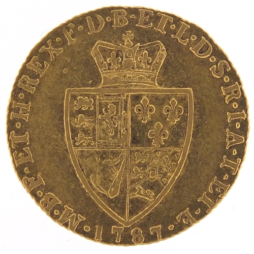 276 - George III 1787 gold spade guinea - this lot is sold without buyer’s premium, the hammer price is th... 