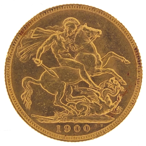 277 - Queen Victoria 1900 gold sovereign, Perth mint - this lot is sold without buyer’s premium, the hamme... 