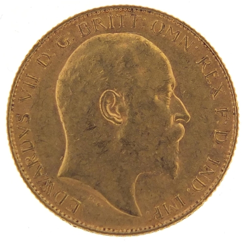 279 - Edward VII 1907 gold half sovereign - this lot is sold without buyer’s premium, the hammer price is ... 