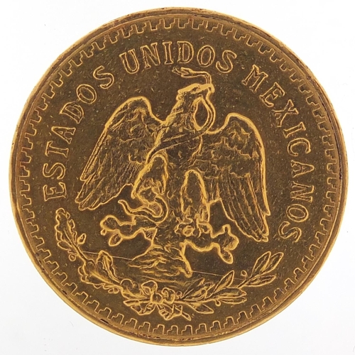 280 - Mexican 1947 gold fifty pesos, 41.6g - this lot is sold without buyer’s premium, the hammer price is... 