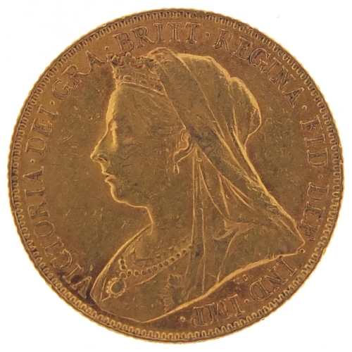 281 - Queen Victoria 1900 gold sovereign - this lot is sold without buyer’s premium, the hammer price is t... 