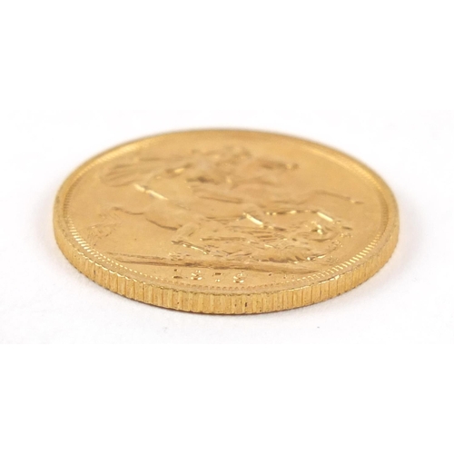 286 - Elizabeth II 1979 gold sovereign - this lot is sold without buyer’s premium, the hammer price is the... 