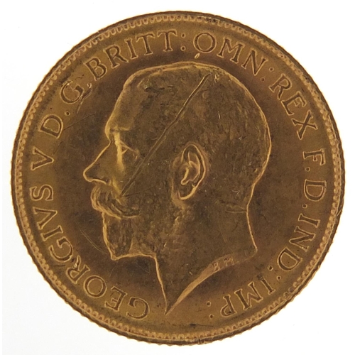 291 - George V 1914 gold half sovereign - this lot is sold without buyer’s premium, the hammer price is th... 