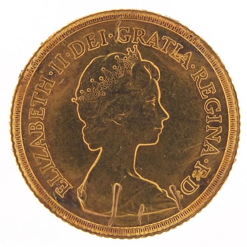 299 - Elizabeth II 1982 gold half sovereign - this lot is sold without buyer’s premium, the hammer price i... 